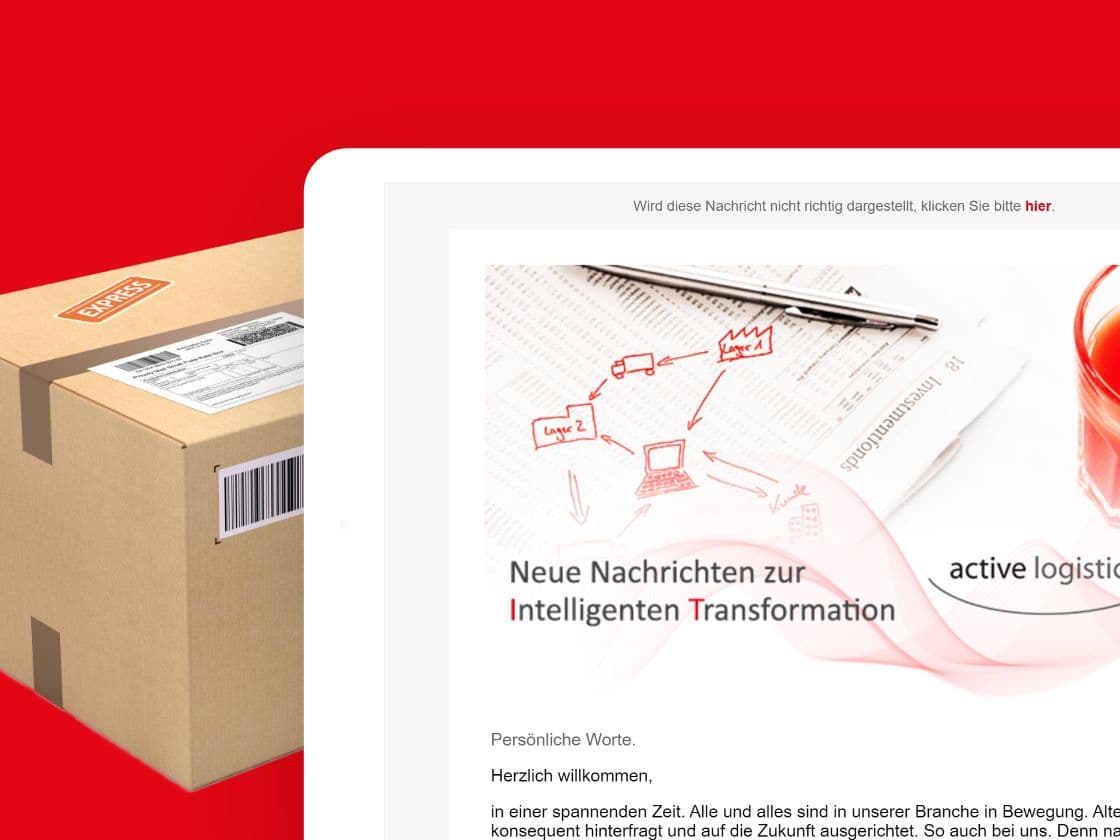 Referenzprojekt active logistics: E-Mail-Marketing – ADDVALUE