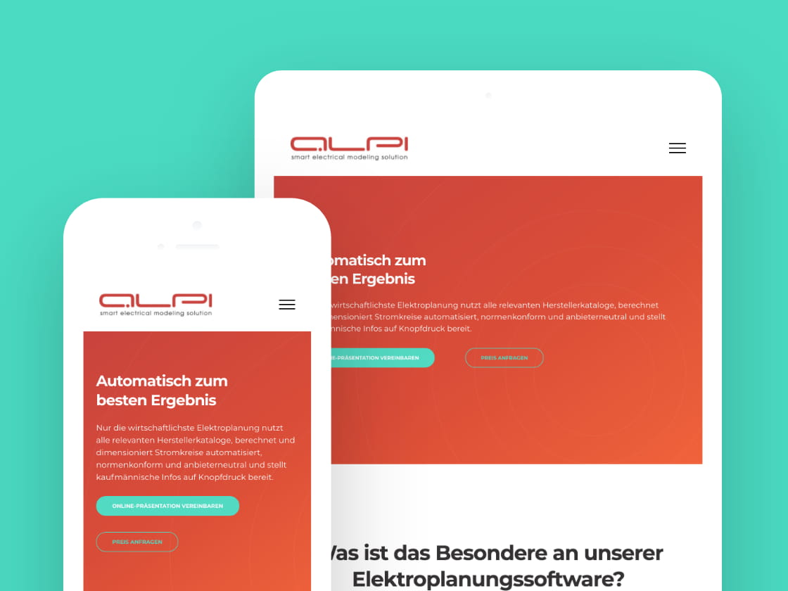 Referenzprojekt ALPI: Landing Page – ADDVALUE