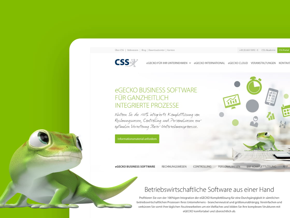 Referenzprojekt CSS: Website – ADDVALUE