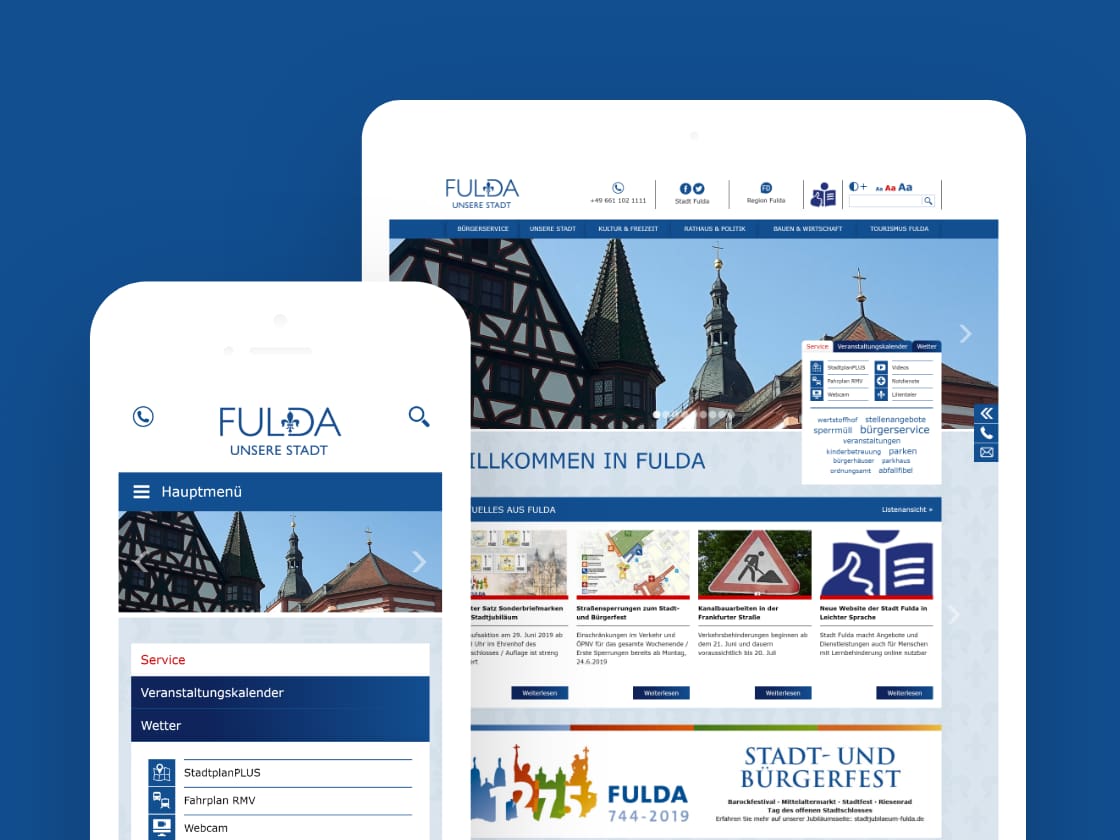 Referenzprojekt Stadt Fulda: Website – ADDVALUE